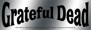 Grateful Dead Logo Chrome Sticker SALE