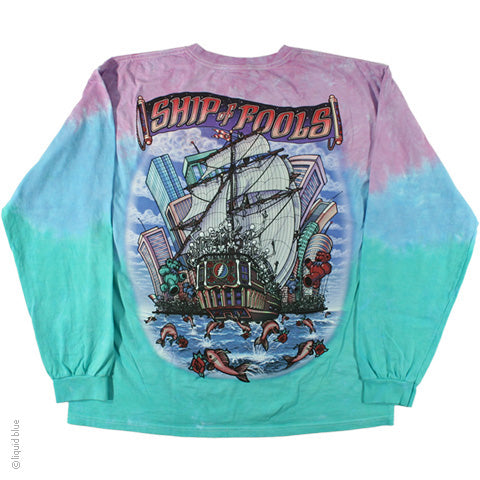 Grateful Dead Ship of Fools Long Sleeve Tie Dye T-Shirt