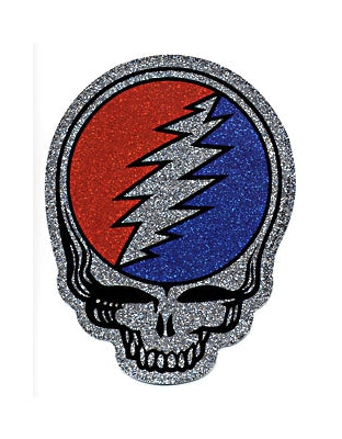 Grateful Dead Steal Your Face Die Cut Glitter Sticker