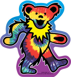 Grateful Dead Tie Dye Dancing Bear Sticker