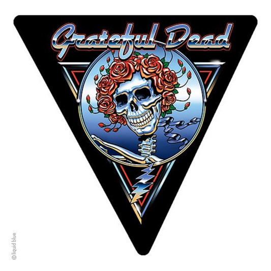 Grateful Dead Triangle Blue Bertha Chrome Sticker