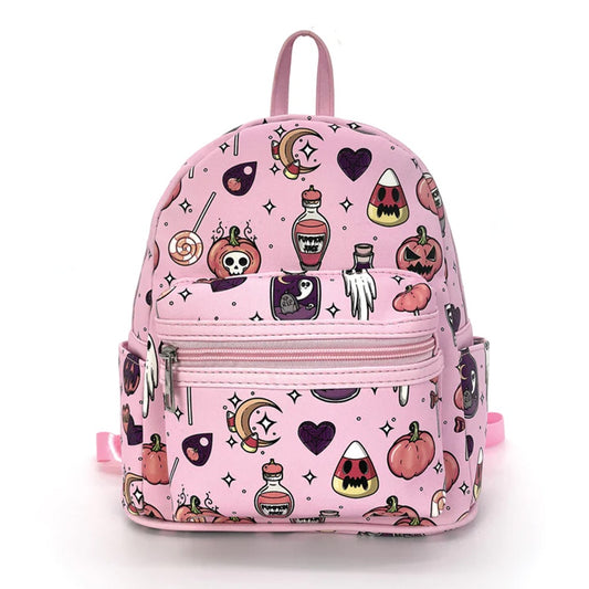 Halloween Collage Mini Backpack