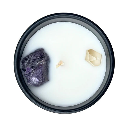 Earth's Elements Wellness Crystal Candle - Hamsa