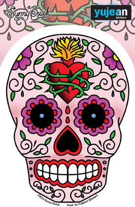 Sunny Buick Heart of Thorns Sugar Skull Sticker SALE