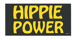 Hippie Power Bumper Sticker
