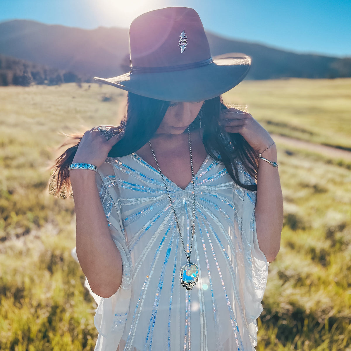Steal Your Face Prism Necklace | Silver