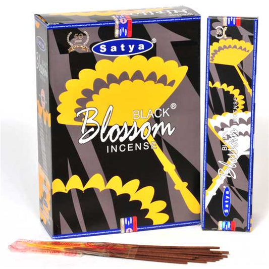 Black Blossom 20g Satya Incense Sticks DISC
