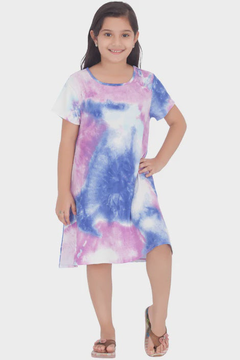Kids Tie Dye T-Shirt Dress