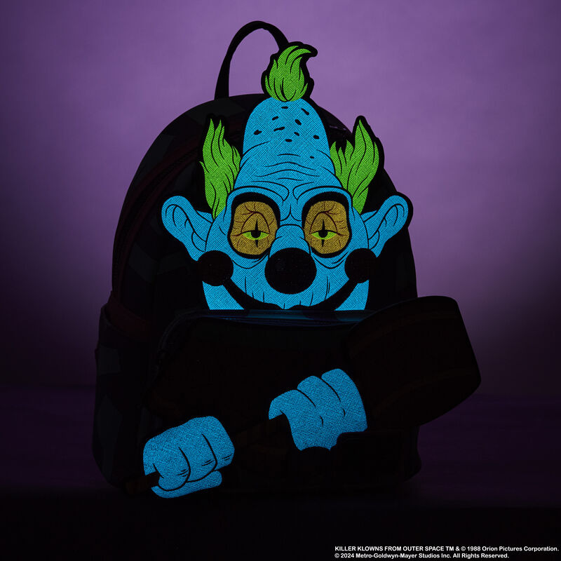 Loungefly Killer Klowns from Outer Space Jumbo Cosplay Glow Mini Backpack SALE