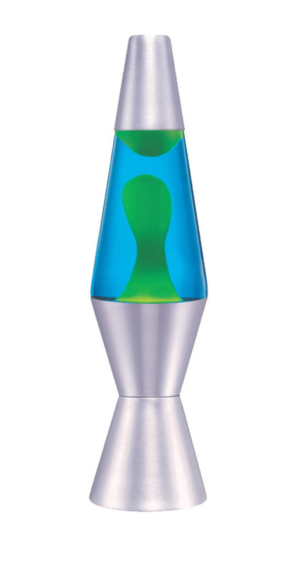 LAVA® Lamp Green and Blue with Silver Base - 11.5"