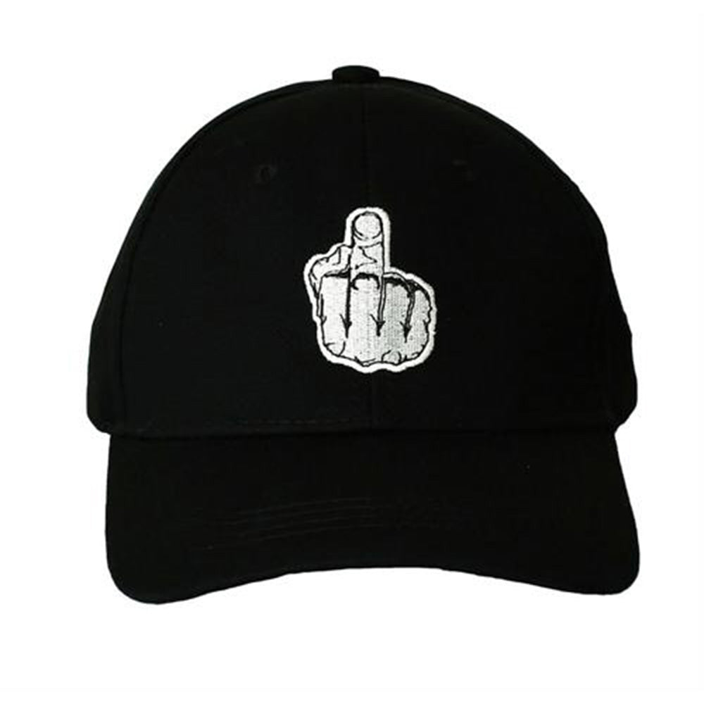 Middle Finger Embroidered Wool Cap