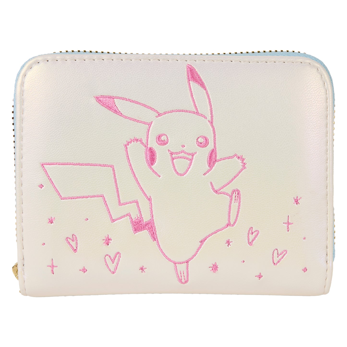 Loungefly Pokémon Iridescent Embossed Pikachu Zip Around Wallet