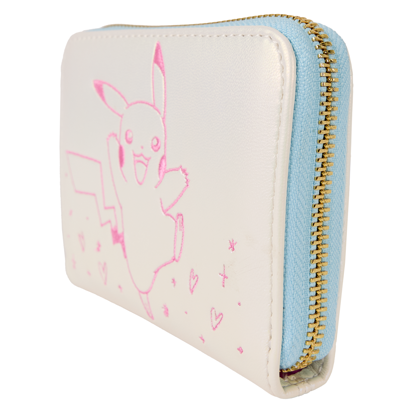 Loungefly Pokémon Iridescent Embossed Pikachu Zip Around Wallet