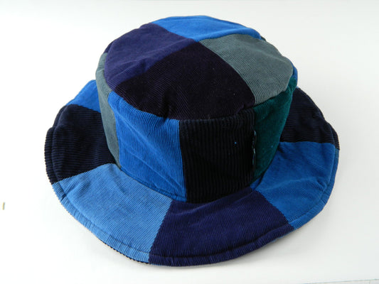 Patchwork Corduroy Floppy Hat