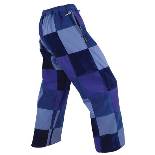 Patchwork Pants - Blue