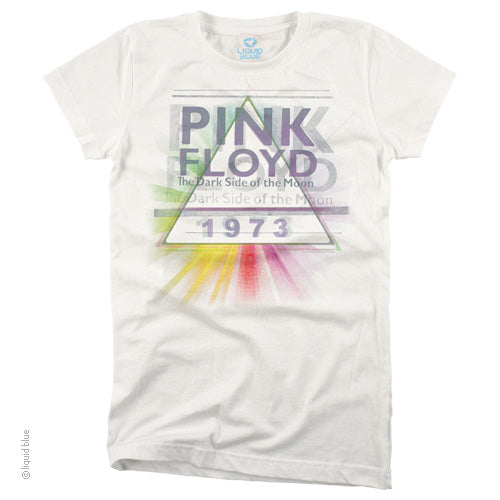 Pink Floyd Dark Side of the Moon Mist Ladies T-Shirt