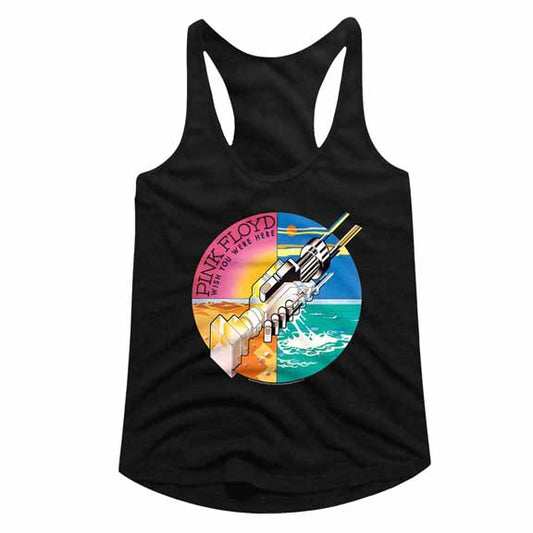 Pink Floyd Wish You Were Here Ladies Racerback Tank Top