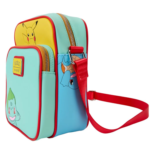 Loungefly Pokémon Color Block Starters Crossbody Bag SALE