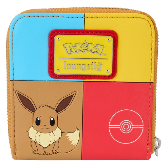 Loungefly Pokémon Color Block Starters Zip Around Wallet SALE