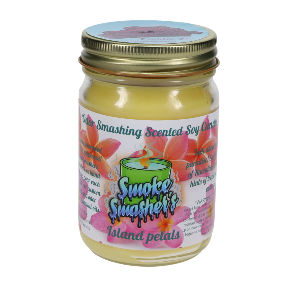 Smoke Smashers Odor Smashing Scented Soy Candle - Island Petals