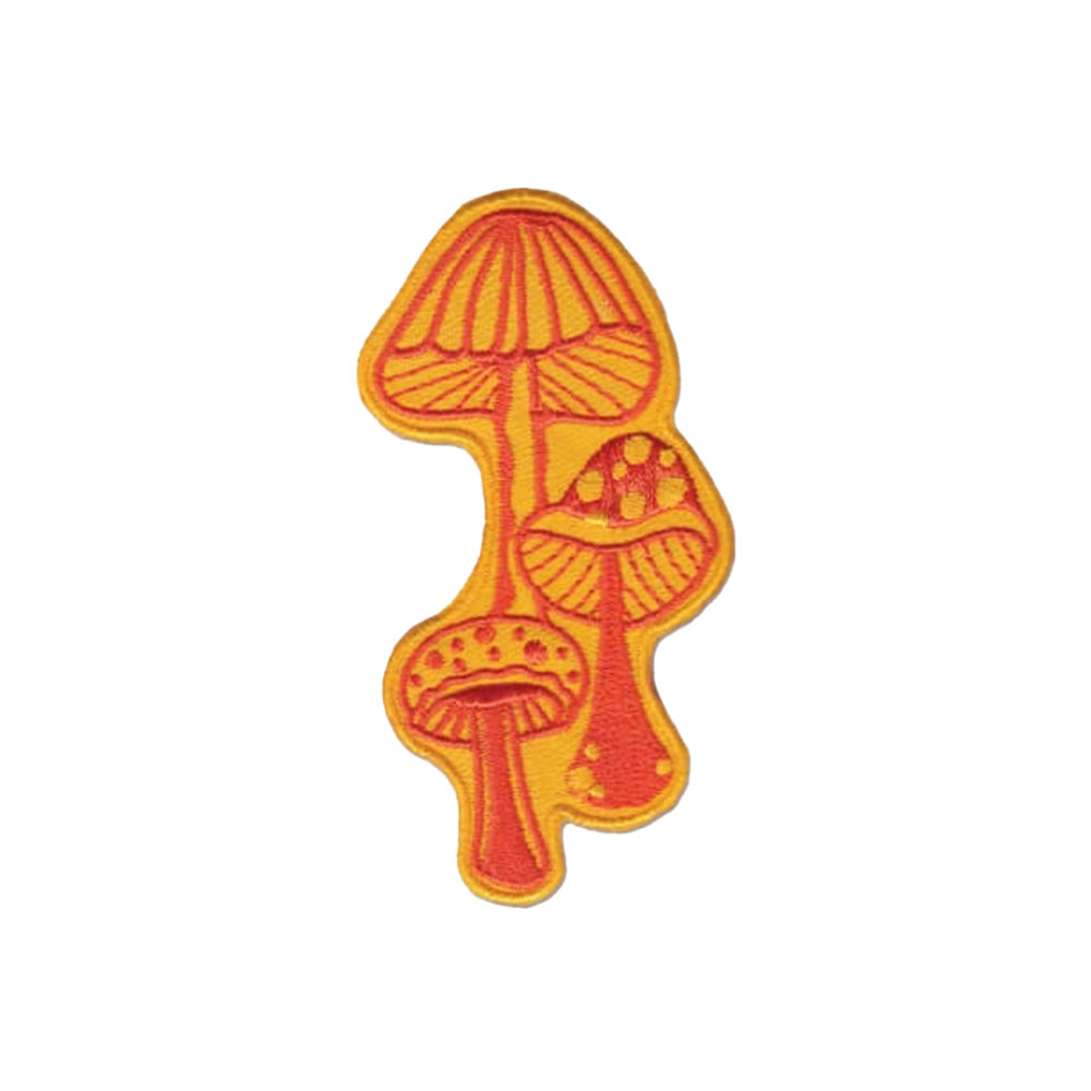 Retro Mushrooms Iron-On Patch