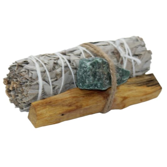 Smudge & Crystal Cleansing Bundle - Aventurine SALE