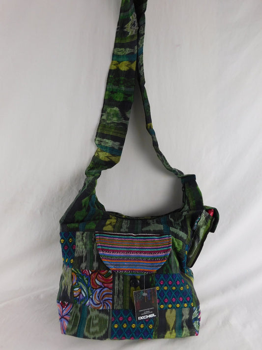 Saddle Bag in Hand Woven & Brocaded Native Cotton