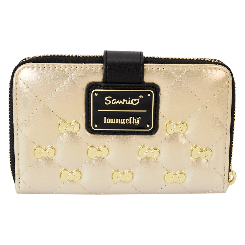 Loungefly Sanrio Hello Kitty 50th Anniversary Gold Zip Around Wallet SALE