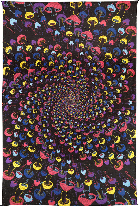 Shroom Spiral Tapestry