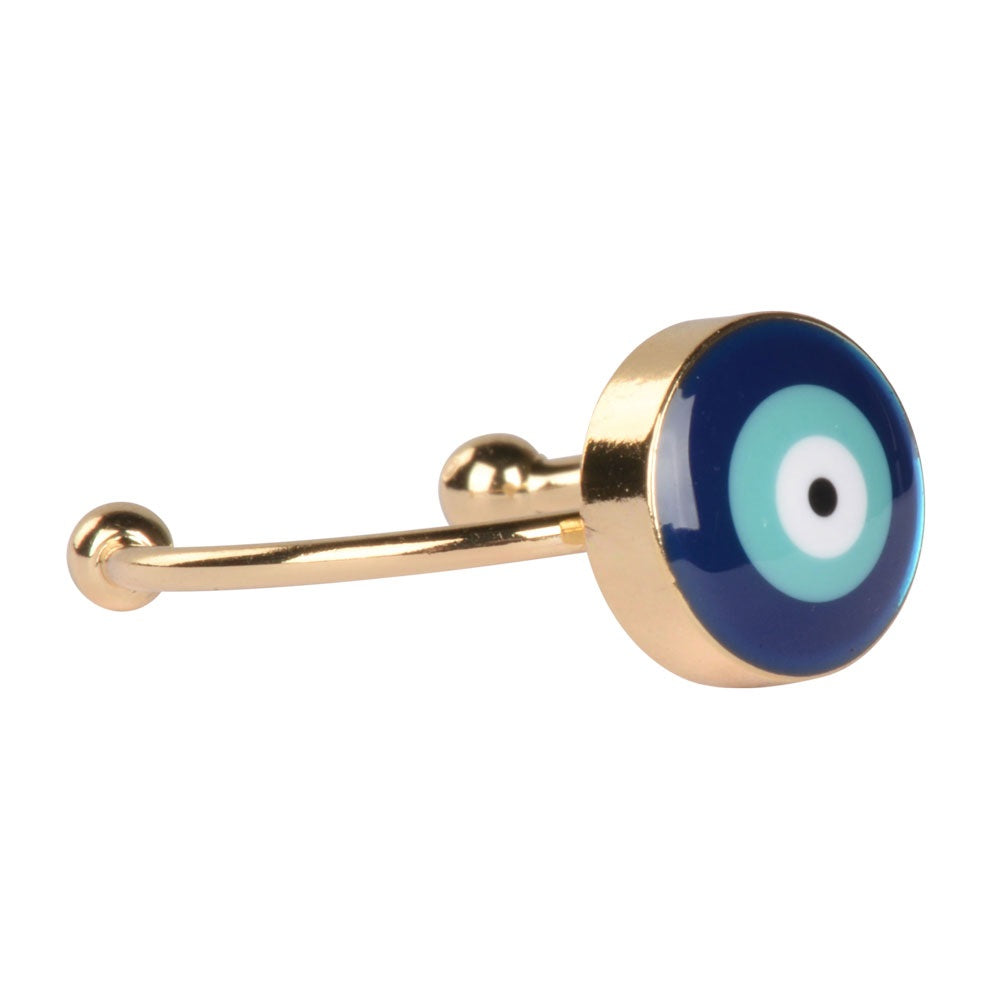 Silver Evil Eye Adjustable Ring SALE