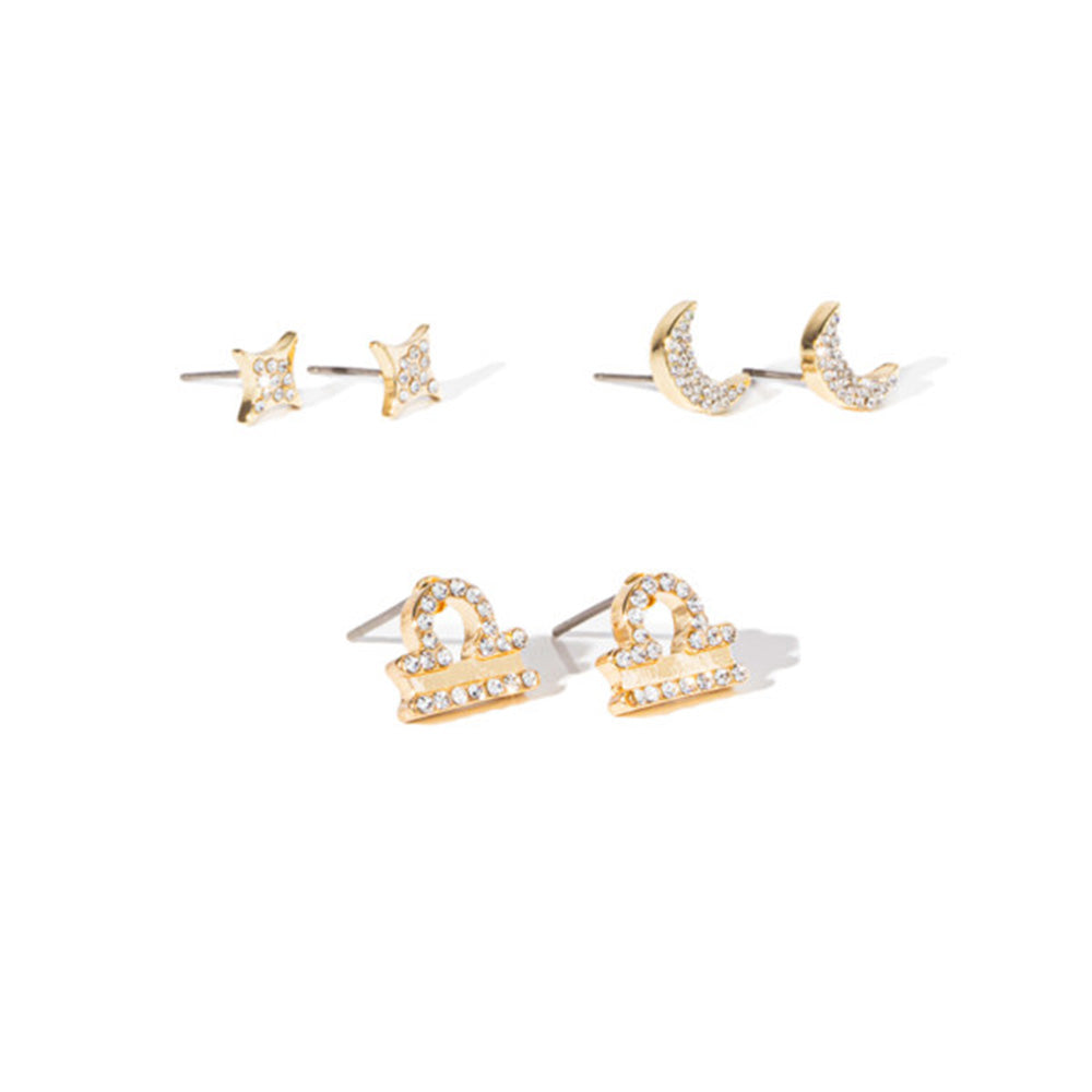 Soul Stacks Libra Star Sign Mix & Match Earring Stack