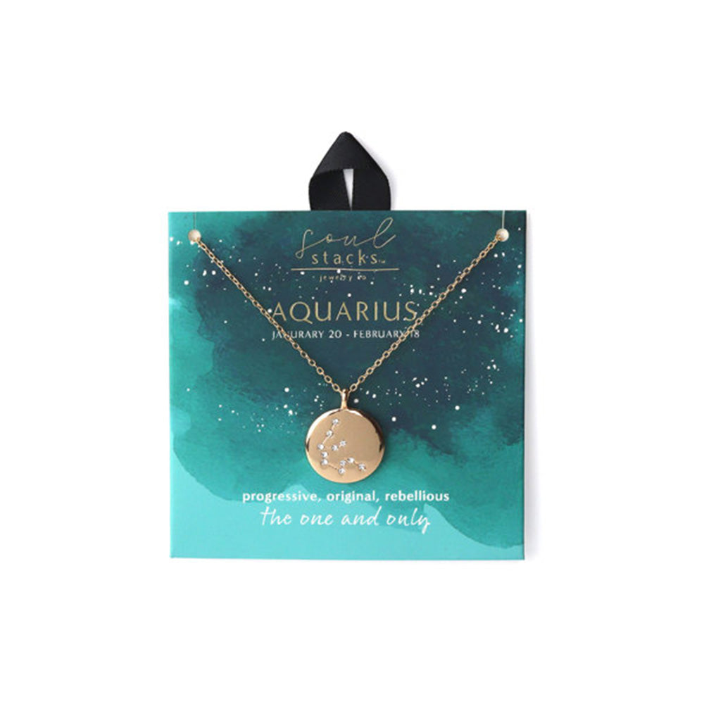 Soul Stacks Star Sign Aquarious Pendant
