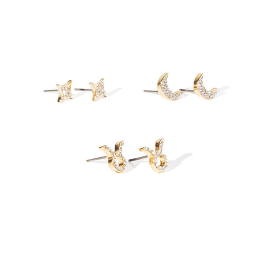 Soul Stacks Taurus Star Sign Mix & Match Earring Stack