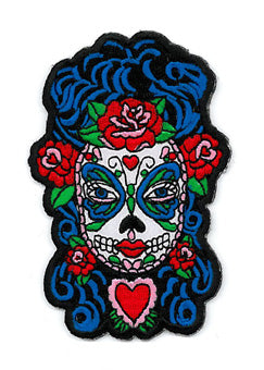 Sugar Skull Butterfly Lady Patch SALE