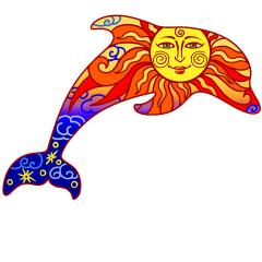 Sun & Moon Dolphin Patch SALE