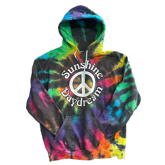 Sunshine Daydream Rainbow Burst Tie Dye Hoodie