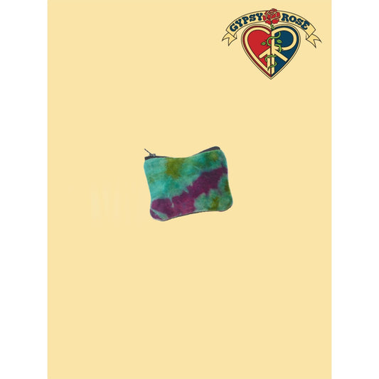 Tie Dye Velvet Small Coin Purse SALE