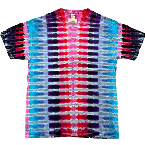 Too Heady Crew Berry Stripe Tie Dye T-Shirt