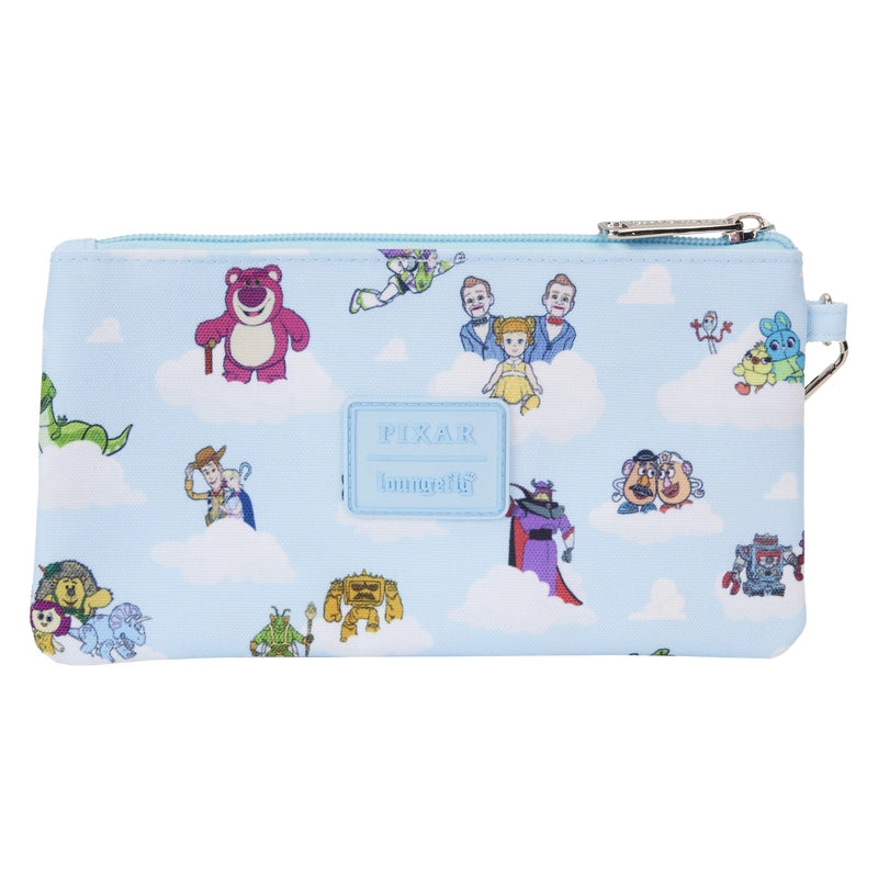 Loungefly Toy Story Movie Collab All-Over Print Nylon Zipper Pouch Wristlet SALE