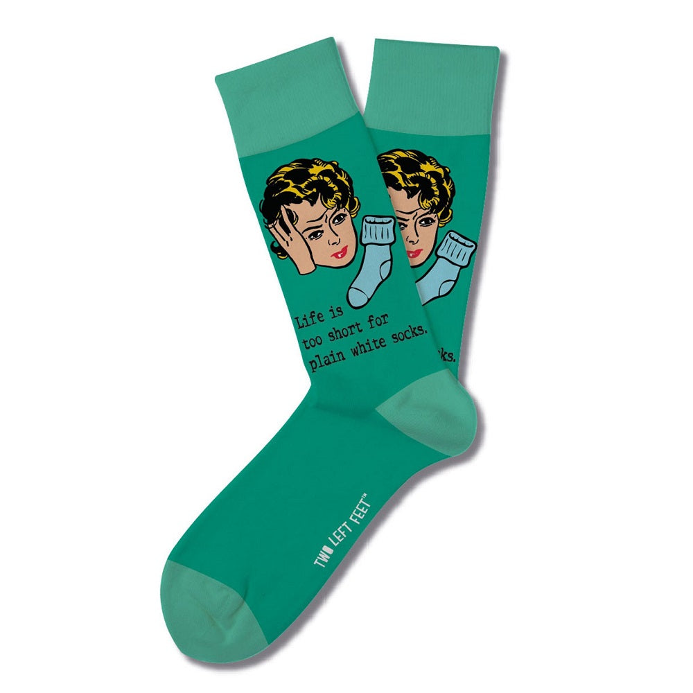 Two Left Feet® Retro Remix Socks - Life's Too Short SALE