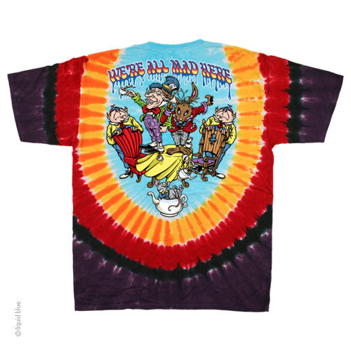 We're All Mad Here Tie Dye T-Shirt