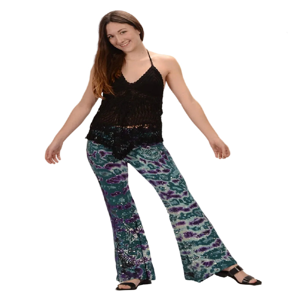 Wish Upon A Shooting Star Tie Dyed Yoga Pants