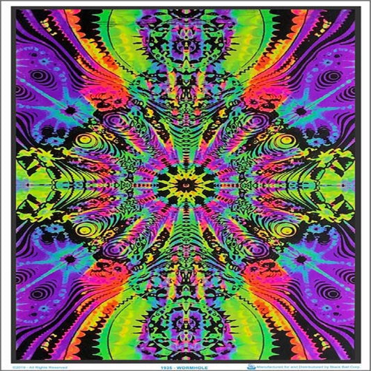Wormhole Blacklight Poster
