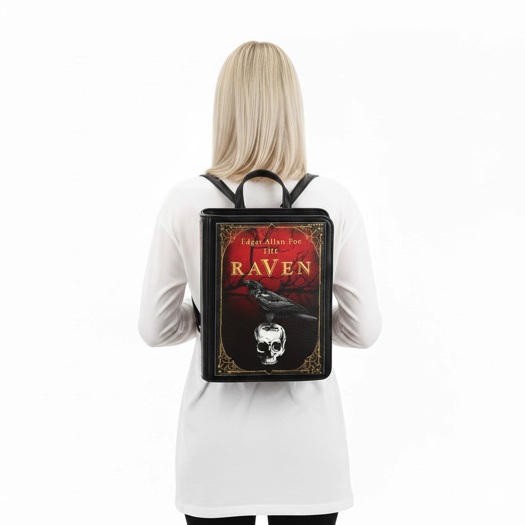 The Raven Vintage Book Backpack