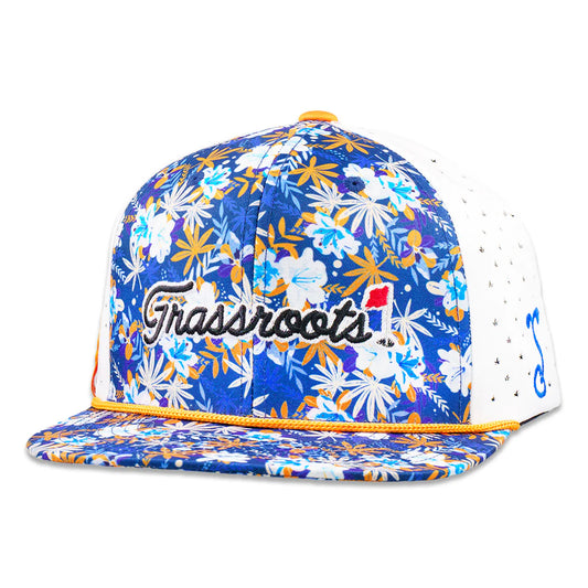 Grassroots California Golfroots Azalea Blue Dri-Bear Snapback Hat