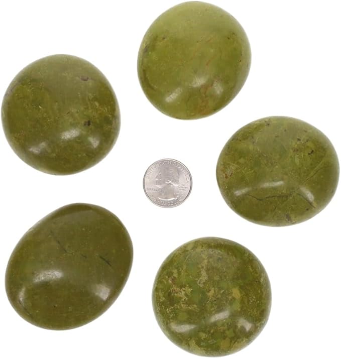 TruEnergy Green Opal Palm Stone - 2"