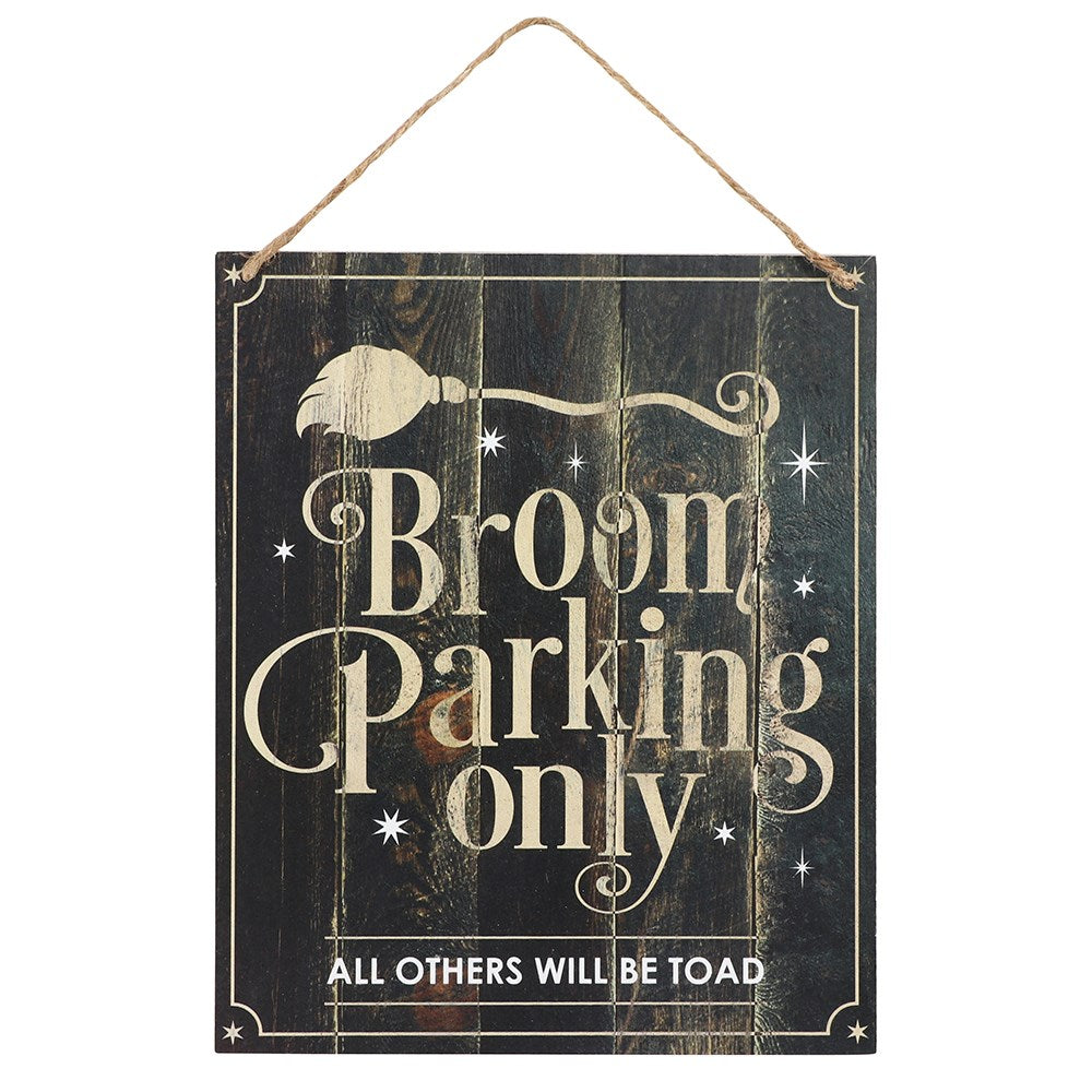 Broom parking Only Sign