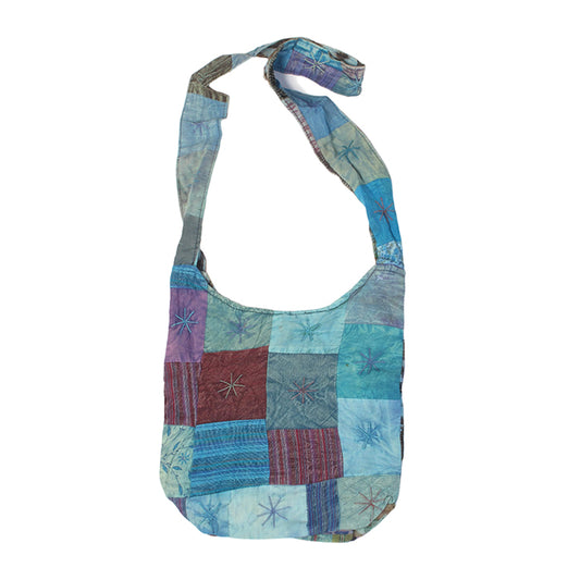 Blue Sky Designs Stone Washed Cotton Patchwork Bucket Bag
