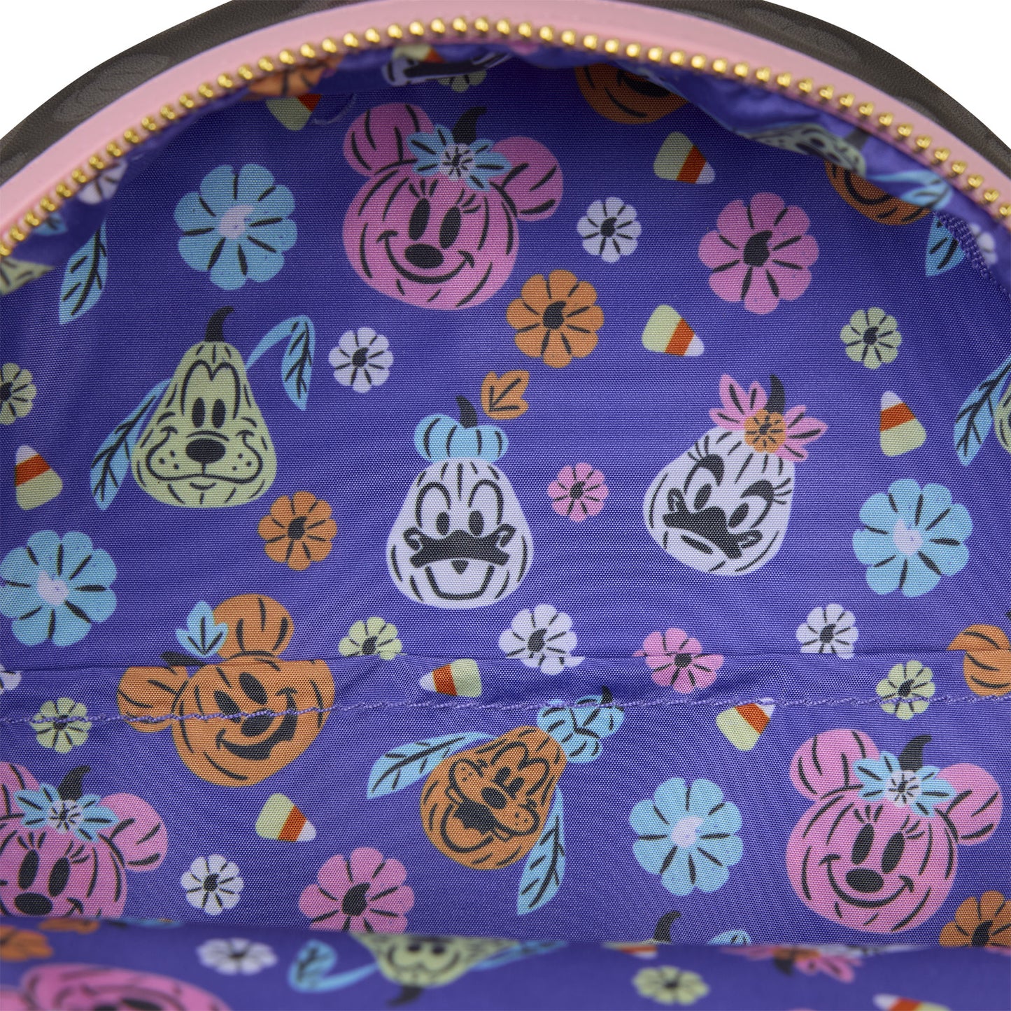 Loungefly Minnie Mouse Cosplay Floral Pumpkin Glow Mini Backpack