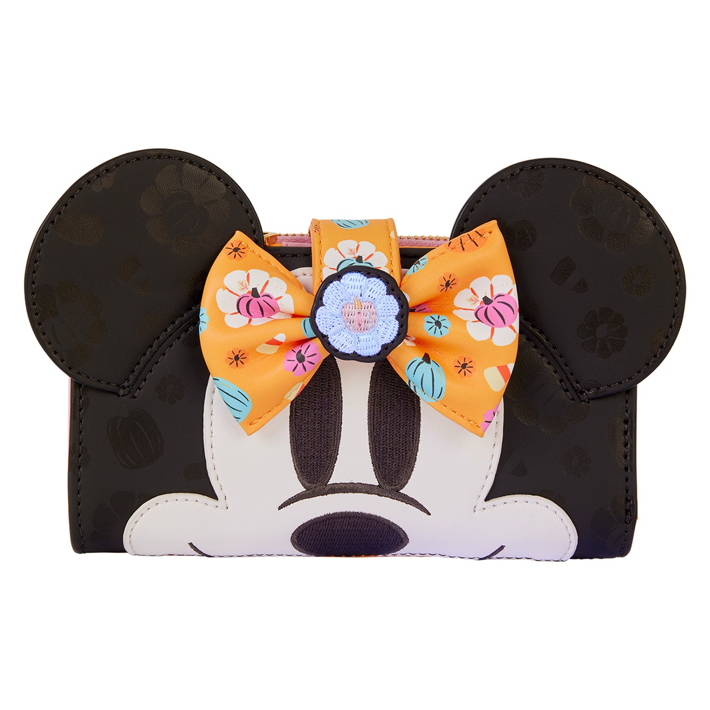 Loungefly Minnie Mouse Cosplay Floral Pumpkin Flap Wallet